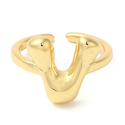 Brass Open Cuff Rings RJEW-U008-06V-G-1