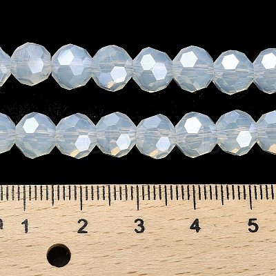 Electroplate Glass Beads Strands EGLA-A035-J8mm-A06-1