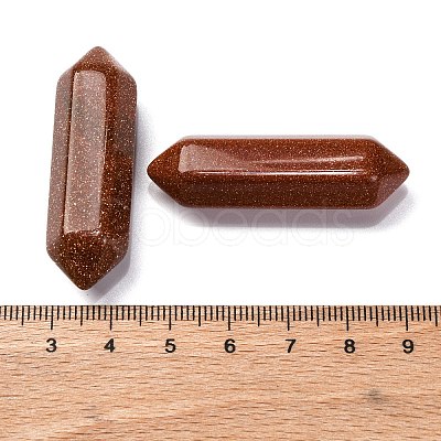 Synthetic Goldstone Double Terminated Points G-C153-01B-1