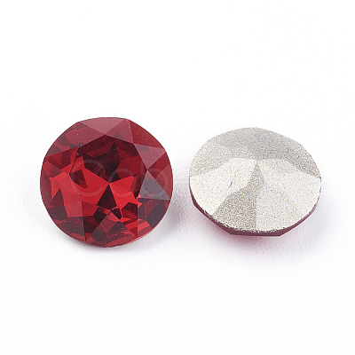 Pointed Back & Back Plated K9 Glass Rhinestone Cabochons RGLA-J012-8mm-501-1