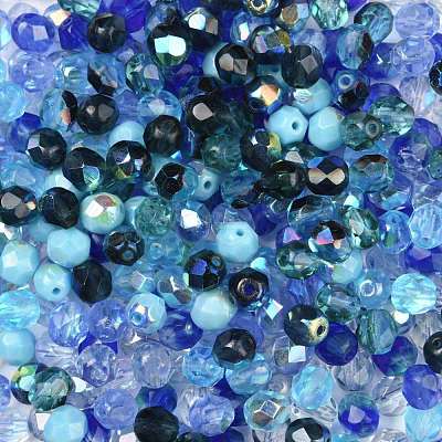 Fire-Polished Czech Glass Beads LAMP-O017-151-B2M6-1