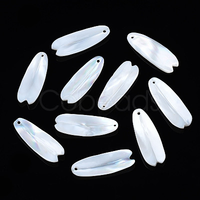 Natural Freshwater Shell Pendants SHEL-S278-046-1