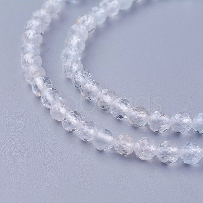 Natural White Topaz Beads Strands X-G-F619-28-4mm-1