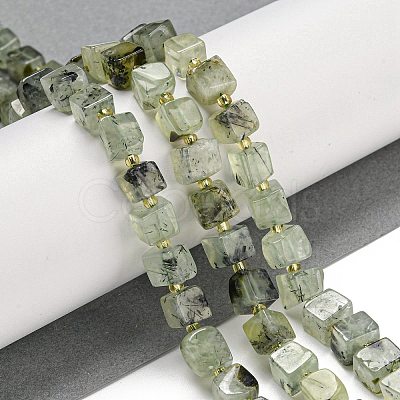 Natural Prehnite Beads Strands G-G053-B12-01C-1