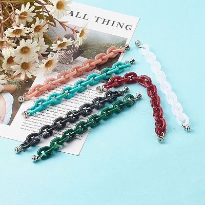 Acrylic Cable Chain Phone Case Chain HJEW-JM00484-1