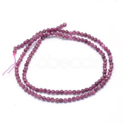 Natural Ruby Beads Strands G-E411-14-3.5mm-1