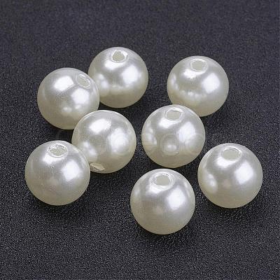 10MM Round Imitated Pearl Acrylic Beads X-PACR-10D-12-1