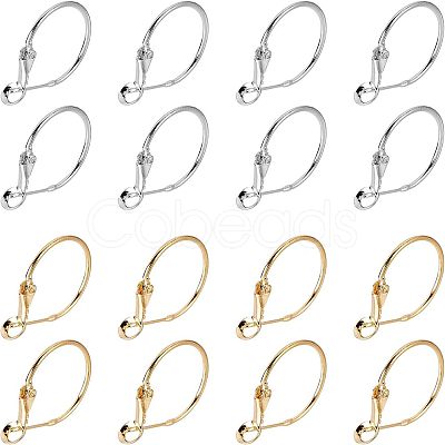 Brass Hoop Earrings KK-FH0001-34-1