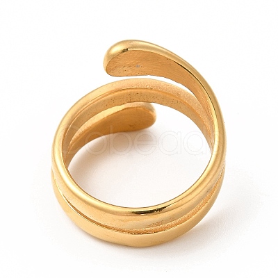 Ion Plating(IP) 304 Stainless Steel Finger Rings for Women Men RJEW-C049-04B-G-1