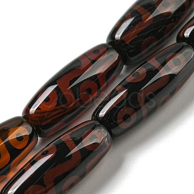 Tibetan Style dZi Beads Strands G-P526-C02-1