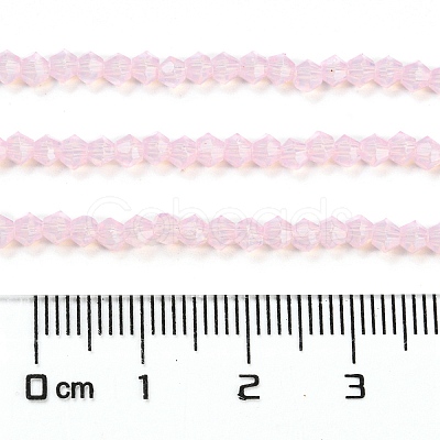 Baking Painted Transparent Glass Beads Strands DGLA-F029-J2mm-08-1