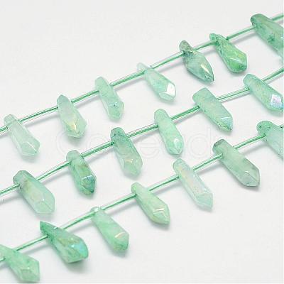 Natural Crystal Pointed Bead Strands G-G940-05-1