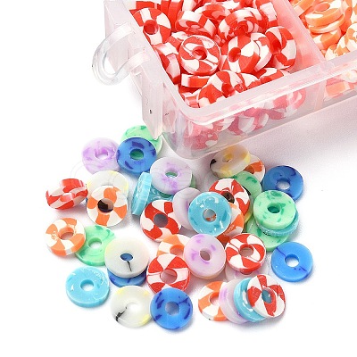 658Pcs 7 Colors Handmade Polymer Clay Beads CLAY-YW0001-78-1