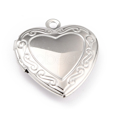 Non-Tarnish 316 Stainless Steel Locket Pendants STAS-L258-005A-P-1