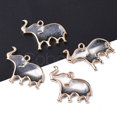 Alloy Resin Pendants RESI-R430-05A-LF-1