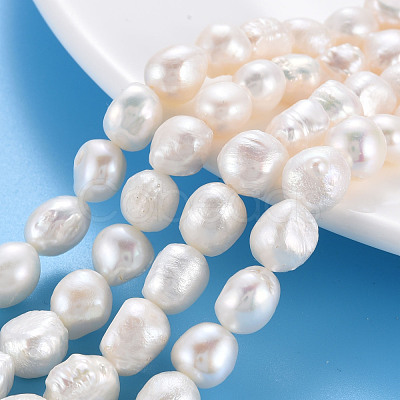 Natural Keshi Pearl Beads Strands PEAR-S020-C02-1