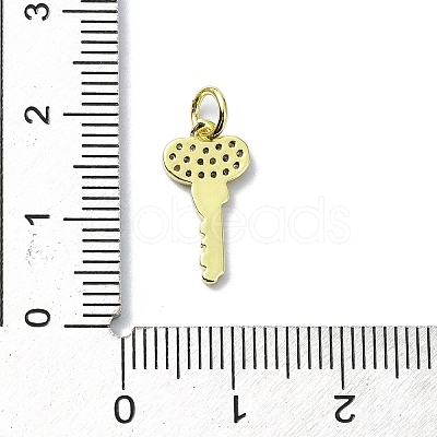 Brass Micro Pave Claer Cubic Zirconia Charms KK-H475-50G-04-1