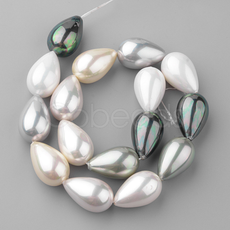 Shell Pearl Beads Strands PEAR-R064-84-1