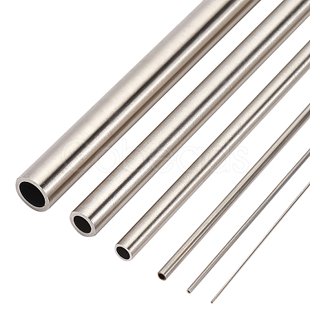 BENECREAT 6Pcs 6 Styles 304 Stainless Steel Tubes FIND-BC0002-34-1