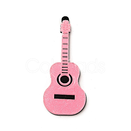 Guitar Shape Acrylic Big Pendants MACR-E002-02B-1