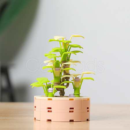 Plastic Succulent Flowers Plant Building Blocks DIY Toy Set DIY-I077-10-1