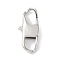 Non-Tarnish 316 Surgical Stainless Steel Lobster Claw Clasp, Stainless Steel Color, 18x8x3.5mm, Hole: 5x4mm