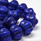 Dyed Synthetic Turquoise Bead Strands, Pumpkin, Medium Blue, 18x13mm, Hole: 1mm, about 216ps/1000g