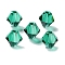 K9 Glass, Imitation Austrian Crystal Beads, Faceted, Bicone, Light Sea Green, 6x6x6mm, Hole: 0.9mm