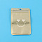 Plastic Zip Lock Bags, Resealable Small Jewelry Storage Bags Self Seal Bags, Top Seal, Rectangle with Smiling Face, Dark Khaki, 15x10.5cm