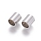 Tarnish Resistant 304 Stainless Steel Tube Beads, Stainless Steel Color, 8x7mm, Hole: 6mm