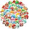 Cartoon Paper Sticker, for DIY Scrapbooking, Craft, Mushroom House/Elf, Mixed Color, 48.5~55.5x35~54x0.1mm, 50pcs/bag