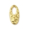 304 Stainless Steel Pendants, Oval Charm, Real 18K Gold Plated, 28.5x13x2.4mm, Hole: 0.6mm