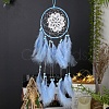 Forest Style Woven Net/Web with Feather with Iron Home Crafts Wall Hanging Decoration PW-WG62961-02-1