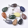 Natural Mixed Stone Pendants G-R461-26-B-3