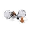 Round Glass Cork Bottles Ornament X-GLAA-D002-03E-2