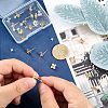 SUPERFINDINGS 20Pcs Brass Stud Earring Findings KK-FH0004-63-3