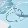 Glass Round Beaded Stretch Bracelet for Women BJEW-JB07911-05-2
