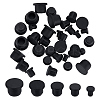 Gorgecraft 40Pcs 5 Style Silicone Hole Plugs AJEW-GF0008-05B-1