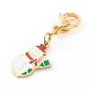 Christmas Themed 316 Surgical Stainless Steel Enamel Charms HJEW-JM00458-03-2