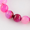 Dyed Natural Multi-Color Agate Beads Strands G-R177-6mm-01-01-1