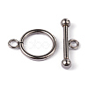 Tarnish Resistant 304 Stainless Steel Ring Toggle Clasps STAS-L176-13P-2