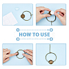 SUPERFINDINGS DIY Blank Dome Flat Round Link Bracelet Making Kit DIY-FH0005-75-5