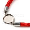 Milan Cord & 304 Stainless Steel Bracelets Making MAK-H004-02E-P02-2