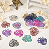 Pandahall 48Pcs 12 Styles 430 & 201 Stainless Steel Filigree Pendants STAS-TA0002-19-5