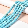 Dyed & Heated Natural Magnesite Beads Strands G-G924-01B-01-2