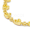 Brass Micro Pave Cubic Zirconia Chain Bracelets BJEW-P288-06G-3