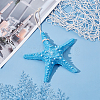 Hanging Resin Pendant Decorations RESI-WH0034-21-4