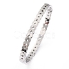 304 Stainless Steel Bangles BJEW-O184-21-2