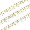 Glass Rhinestone Cup Chains CH-WH0014-01G-8