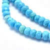 Dyed & Heated Natural Howlite Beads Strands X-G-G768-03-2